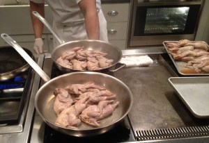 Cooking quail adobo