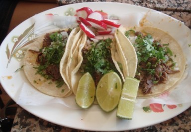 El Jarocho barbacoa tacos