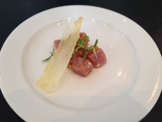 Tuna tartare from Chef Woolsey